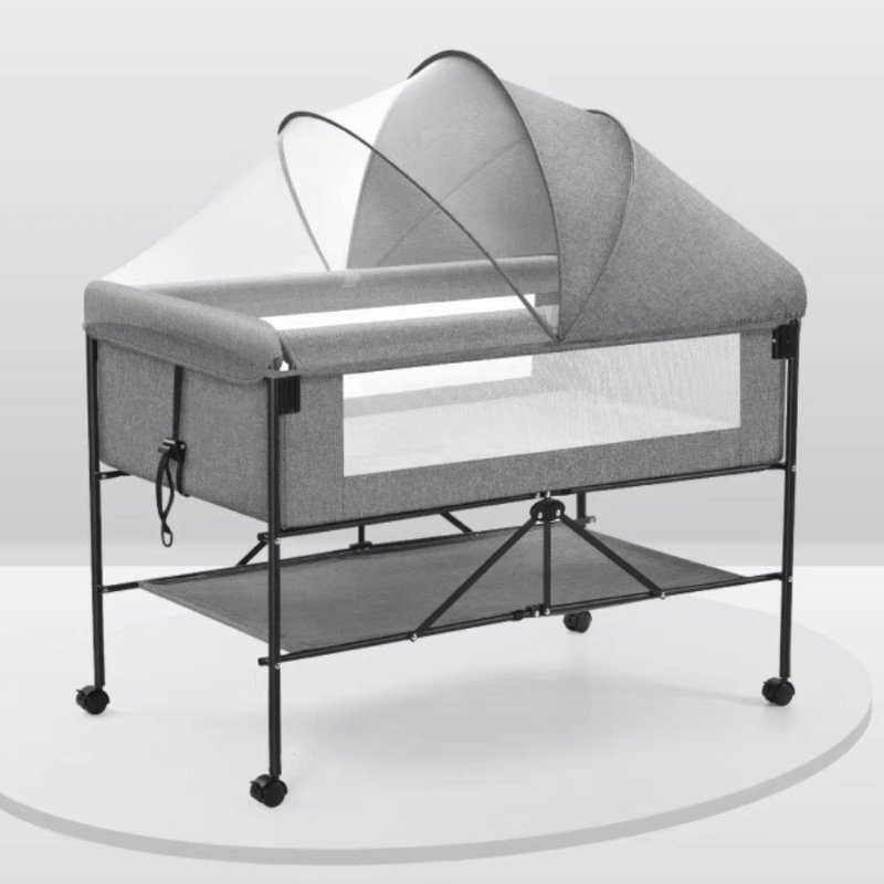Show the multifunctional infant cot