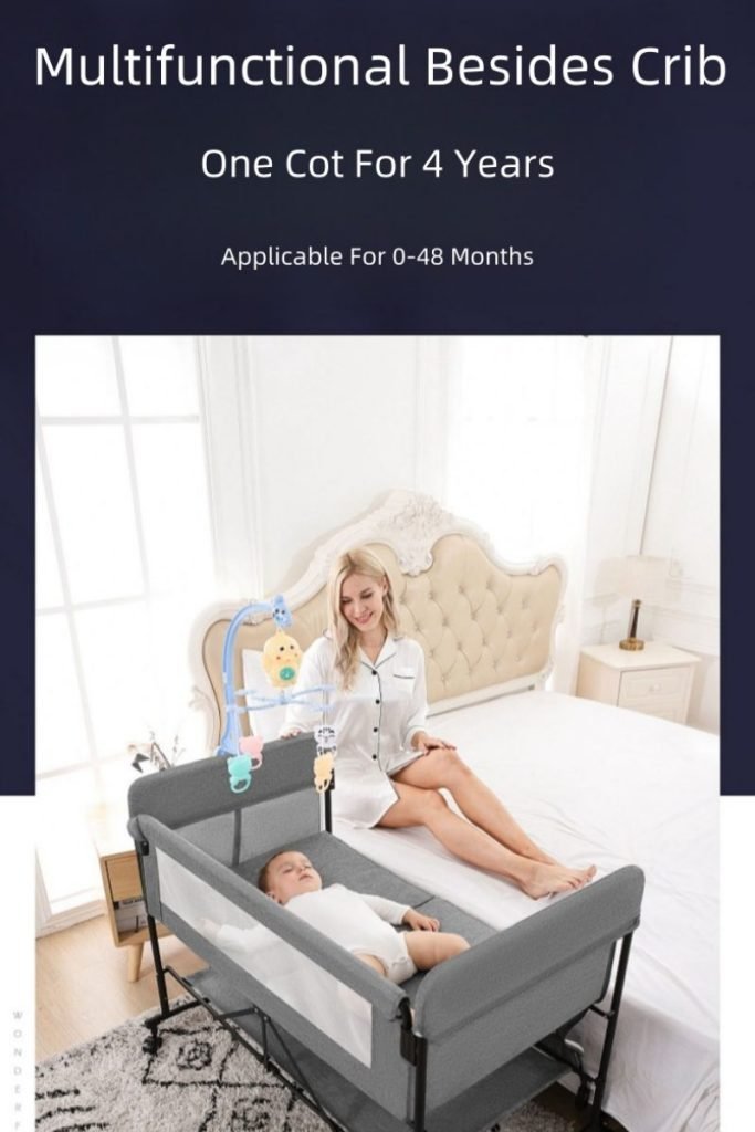 multifunctional beside crib