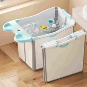 Baby Bath Tub Newborn Toddler Durable Plastic Tub