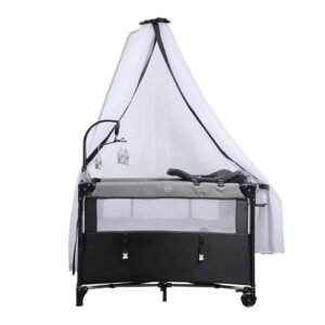 Baby Cradle Playard Co Sleeping Bed Linen Fabric Playpen