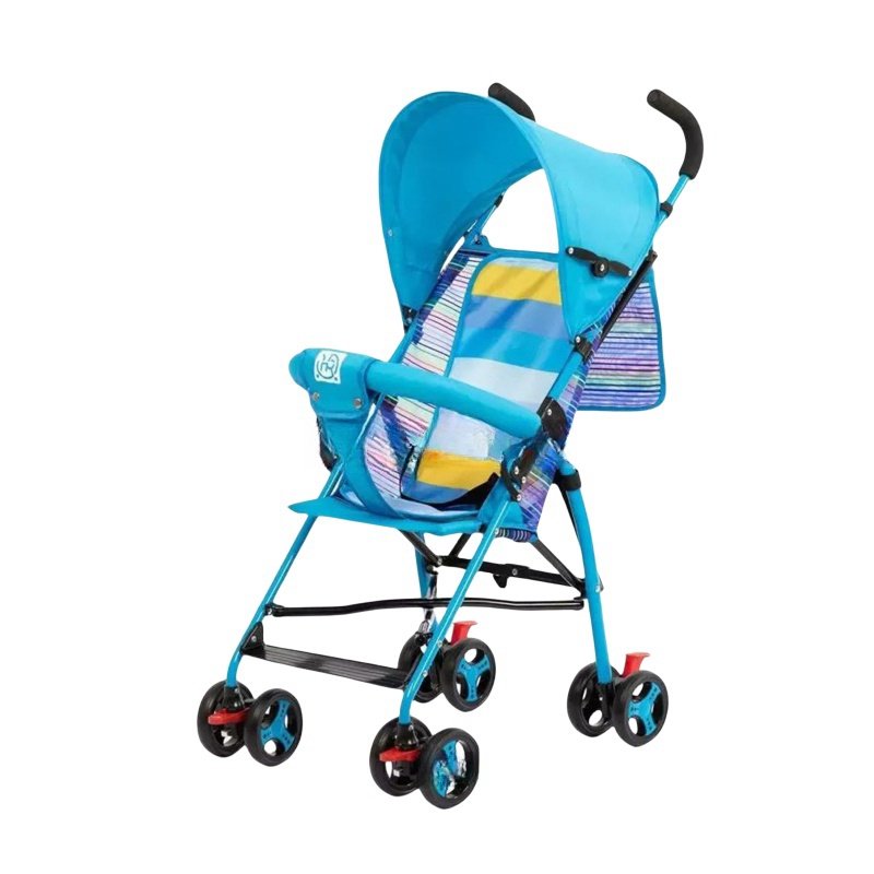blue color lightweight stroller