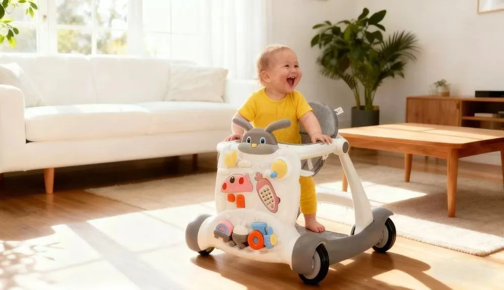 High-demand baby walkers and ride-on cars for bulk purchase, increasing retail AOV