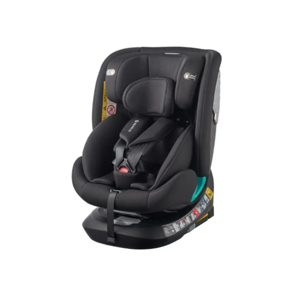 Side view of CS304-i Wholesale 40-150cm i-Size Car Seat with infant insert and headrest
