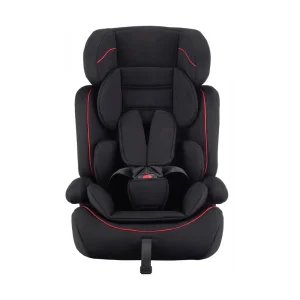 Black wholesale 9-36kg car seat CS201 front view with 5 point harness