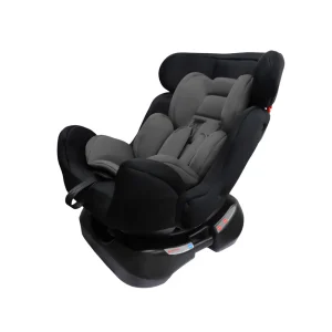 Side profile of CS208 Wholesale Group 0+/1/2 Car Seat. Shown in reclined position suitable for rearward facing installation.