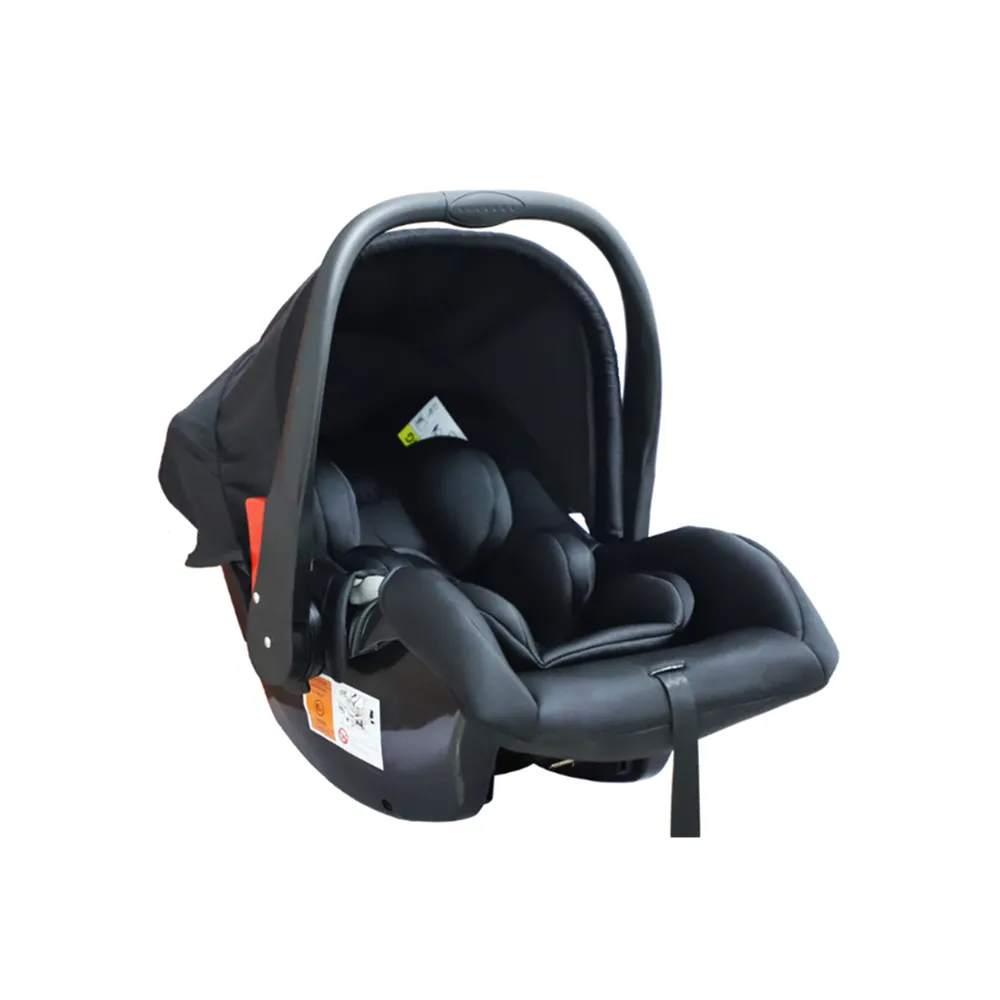 Side view of CS101 infant carrier with sun canopy extended. Portable design for 0-13kg babies.