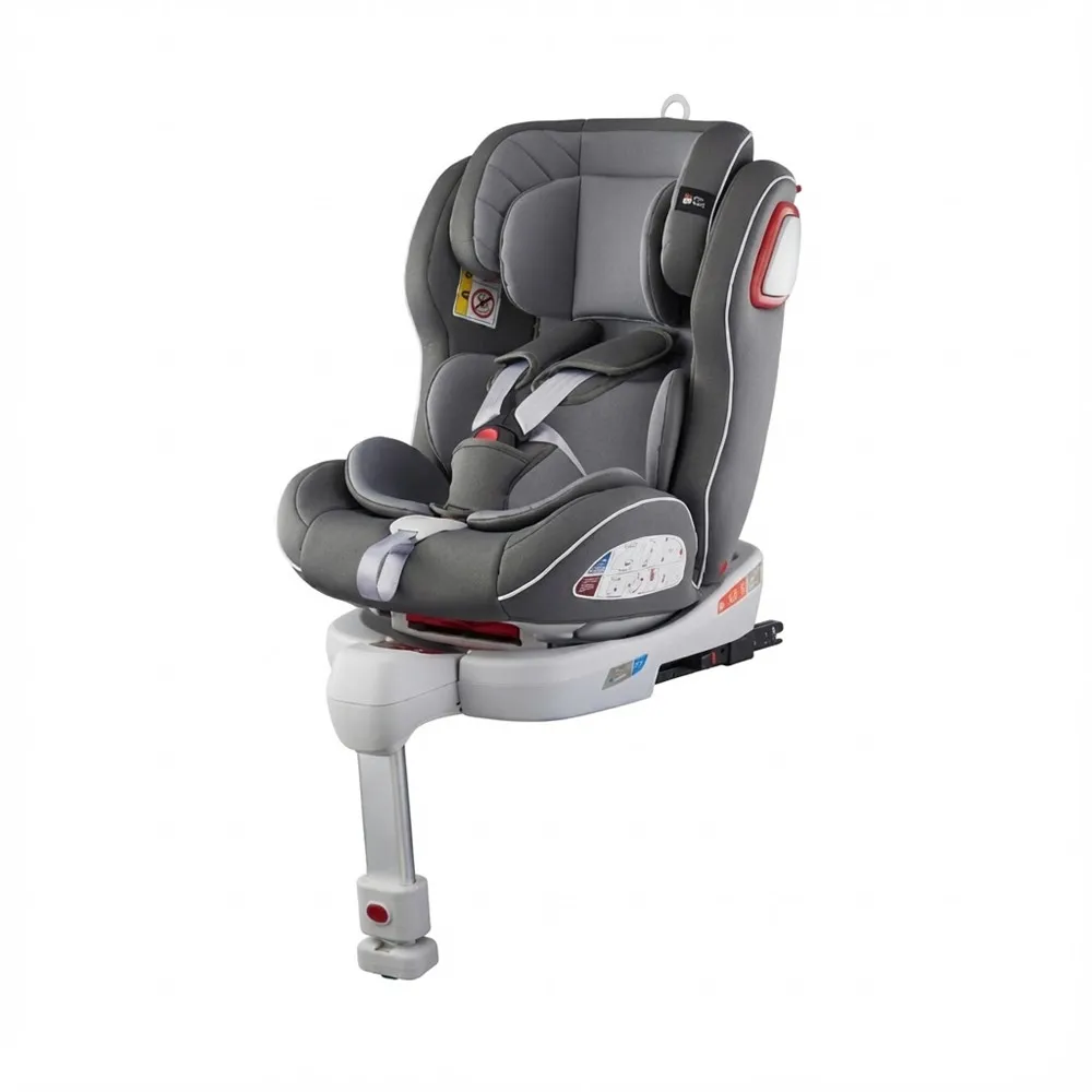 Wholesale 360 Rotating Car Seat CS303-F with ISOFIX support leg and Group 0-3 adjustable headrest.