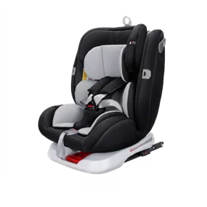 Wholesale All-Stage 360 Car Seat CS302-F side view black and grey with ISOFIX for bulk order