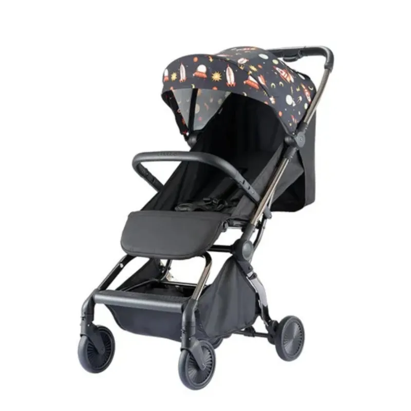 Auto-fold baby stroller mechanism demonstration for bulk wholesale orders - Lightweight model.