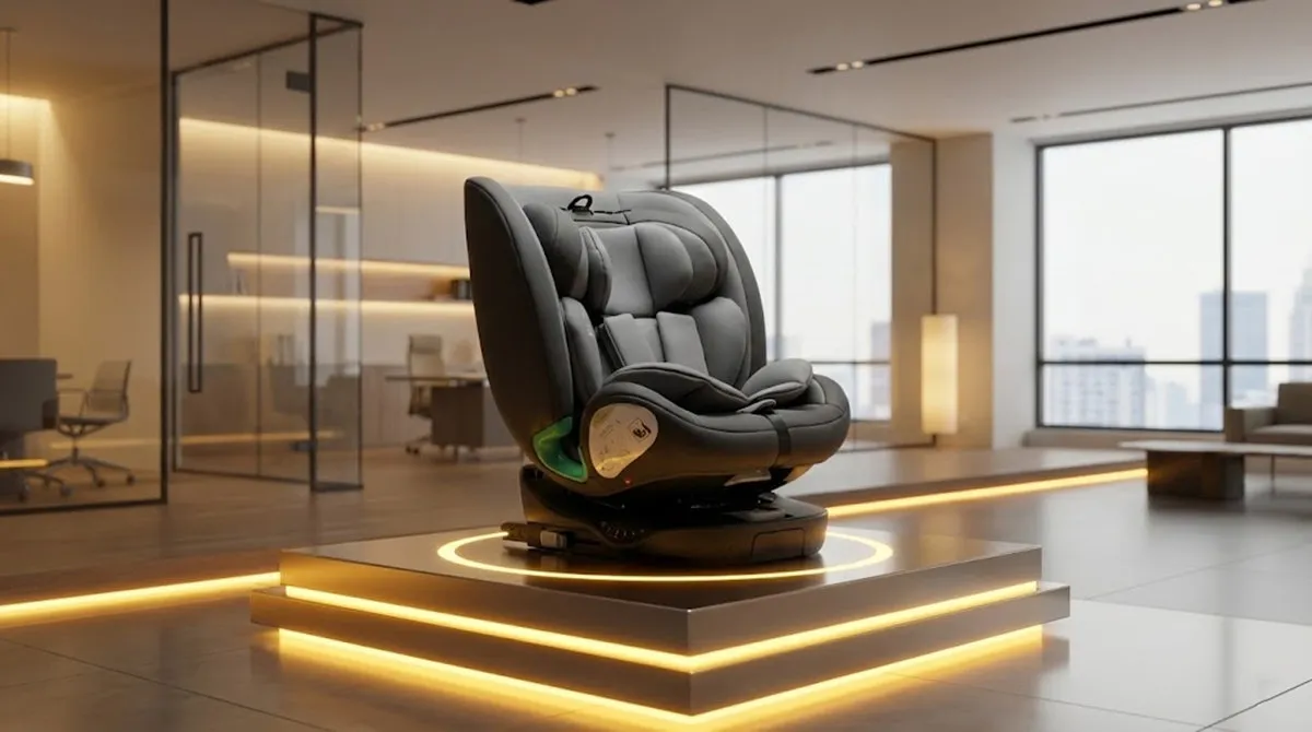 Premium B2B showroom display featuring the 360 Swivel Car Seat Wholesale model for 2026 retail sourcing.
