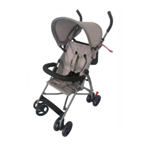 Babylovi ST102 wholesale classic umbrella stroller in blue featuring fixed bumper bar and canopy.