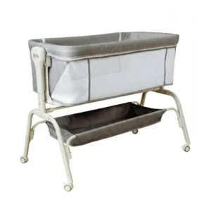 Babylovi BD406 wholesale co-sleeping bassinet in grey with 8 height positions and removable basket.