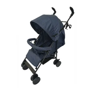 Babylovi ST106 wholesale multi-position umbrella stroller in blue featuring 5-position recline and linen fabric.
