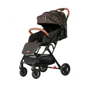 Babylovi ST511 wholesale steel pull rod stroller in brown.