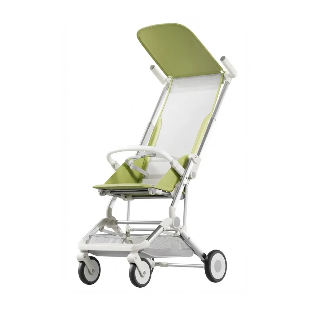 Babylovi ST111 wholesale travel stroller in green featuring ventilated mesh seat and lightweight frame.