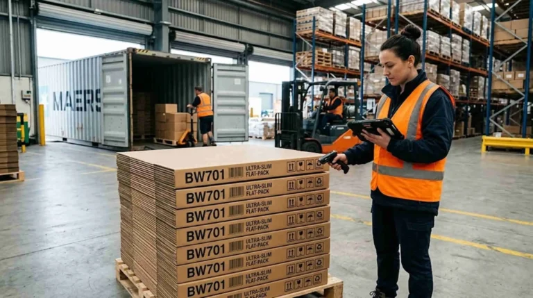 High loading capacity baby walker wholesale BW701 model in ultra slim flat pack boxes ready for 40HQ loading.