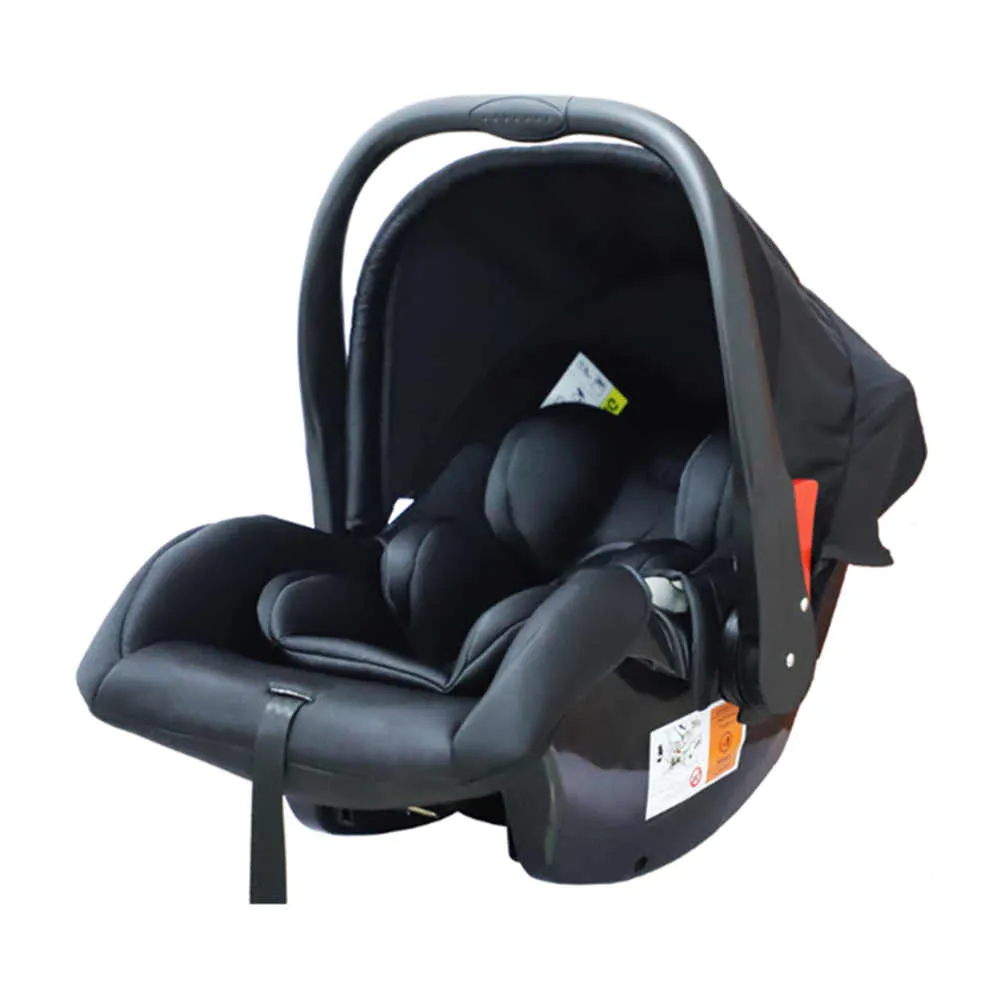 Side view of CS101 infant carrier with sun canopy extended. Portable design for 0-13kg babies.