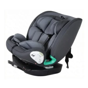 Side profile of Wholesale i-Size Car Seat CS308-i with 360 swivel base and side impact protection.