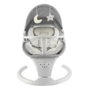 Wholesale Portable Baby Swing SW806 with food tray and 1650pcs loading capacity for bulk buyers.